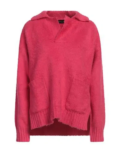 ROBERTO COLLINA ROBERTO COLLINA WOMAN SWEATER FUCHSIA SIZE 2 COTTON, NYLON, ELASTANE