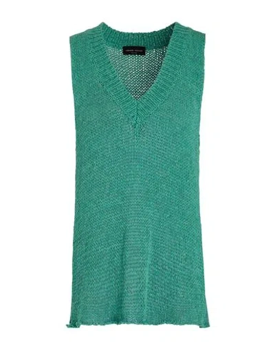 ROBERTO COLLINA ROBERTO COLLINA WOMAN SWEATER GREEN SIZE M COTTON