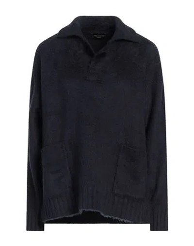 ROBERTO COLLINA ROBERTO COLLINA WOMAN SWEATER MIDNIGHT BLUE SIZE 1 COTTON, NYLON, ELASTANE