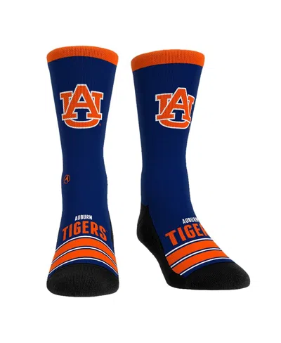 ROCK 'EM MEN'S AND WOMEN'S AUBURN TIGERS GAMETIME STRIPEÂ CREW SOCKS