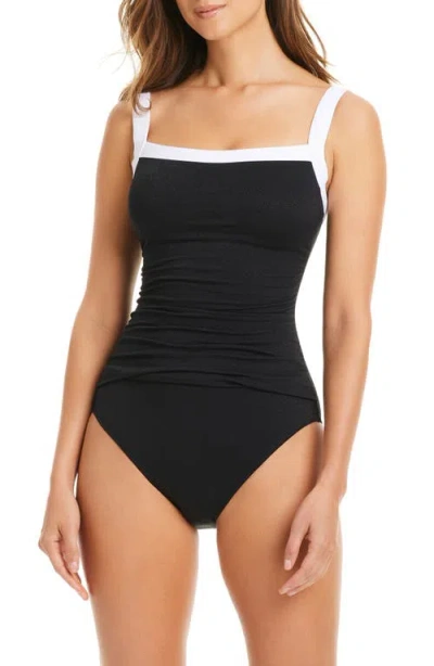 BLEU ROD BEATTIE ROD BEATTIE SQUARE NECK ONE-PIECE SWIMSUIT