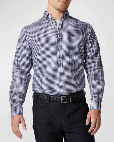 RODD & GUNN GUNN CHECK OXFORD SPORTS FIT SHIRT IN SNOW