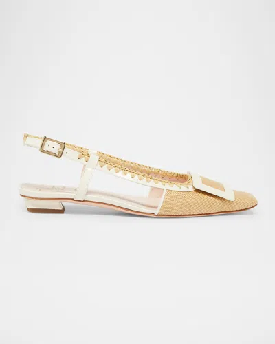 ROGER VIVIER BELLE VIVIER BUCKLE SLINGBACK PUMPS