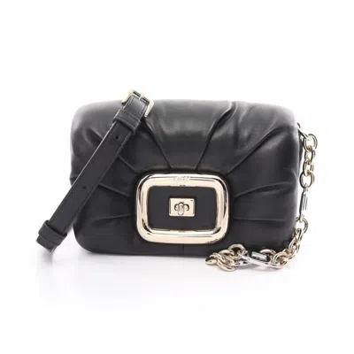 ROGER VIVIER LEATHER SHOULDER BAG