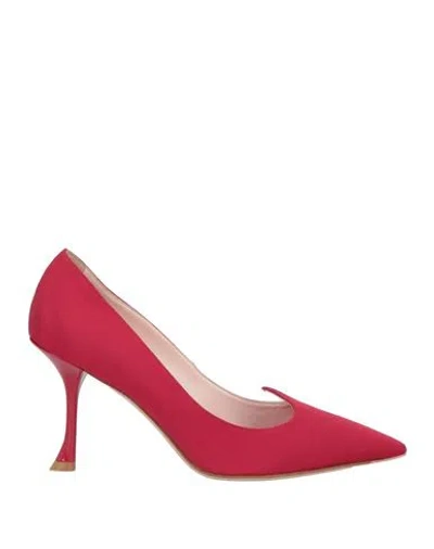 ROGER VIVIER ROGER VIVIER WOMAN PUMPS RED SIZE 5 TEXTILE FIBERS
