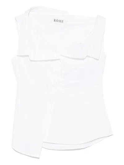 ROHE DECONSTRUCTED OFF-SHOULDER TOP
