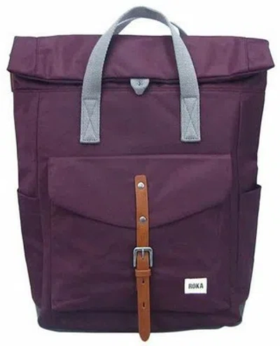 ROKA ROKA UNISEX CANFIELD C MEDIUM CLASSIC BACKPACK - PLUM PURPLE