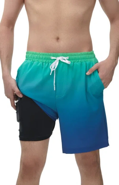 ROKKA&ROLLA ROKKA&ROLLA COMPRESSION LINER STRETCH SWIM TRUNKS UPF 50+