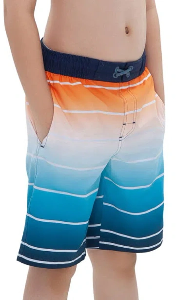 ROKKA&ROLLA ROKKA&ROLLA KID'S SWIM TRUNKS WITH MESH LINING AND UPF 50+