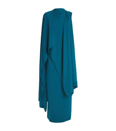 ROKSANDA CAPE-DETAIL DEENA MAXI DRESS