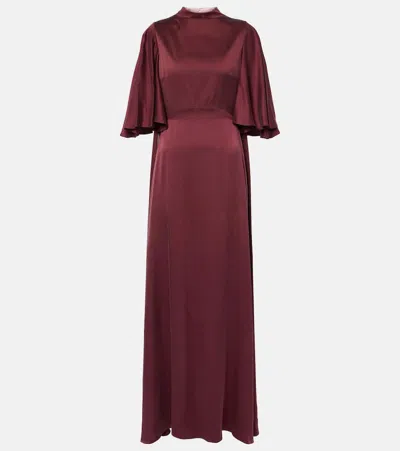 ROKSANDA KALYDRIA CAPED SILK GOWN