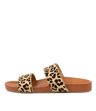 ROLLIE ROLLIE TIDE SLIDE PONY CAMEL LEO WOMENS SHOES CASUAL SANDALS SANDALS FLAT