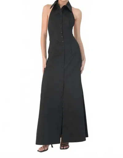 RONNY KOBO LAYTON DRESS IN BLACK