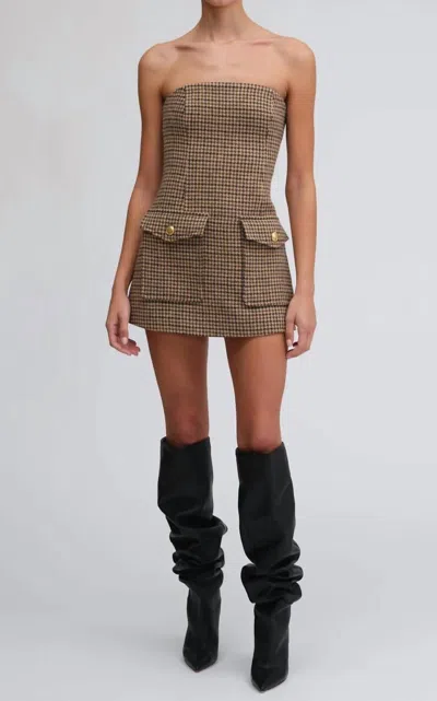 RONNY KOBO TAREN DRESS IN CINNAMON MULTI