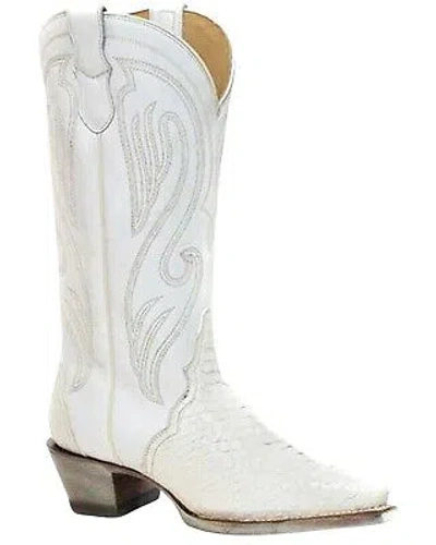 ROPER ROPER WOMEN'S OAKLEY PYTHON BACKCUT EXOTIC WESTERN FASHION BOOT SNIP TOE -