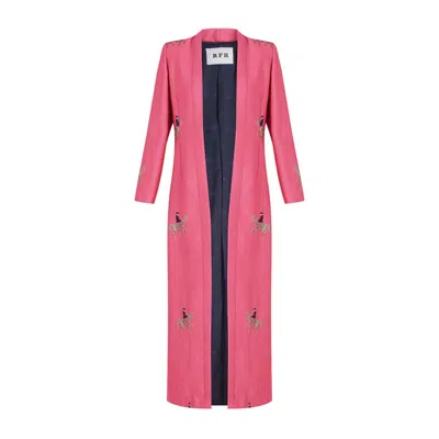 ROQAIA FASHION HOUSE WOMEN'S HORSE HOT PINK JACKET