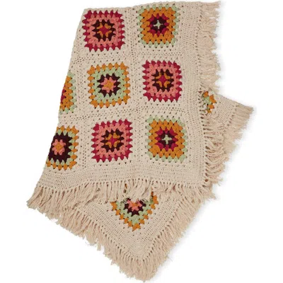 ROSELLI TRADING COMPANY ROSELLI TRADING COMPANY COZY CORNER CROCHET THROW BLANKET