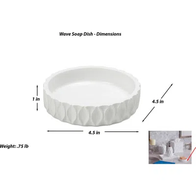 ROSELLI TRADING COMPANY ROSELLI TRADING COMPANY WAVE SOAP DISH