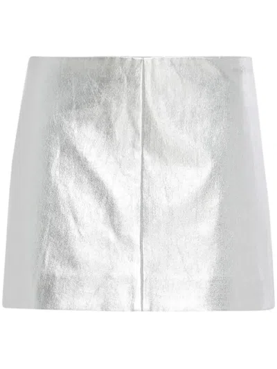ROSETTA GETTY LEATHER MINI SKIRT