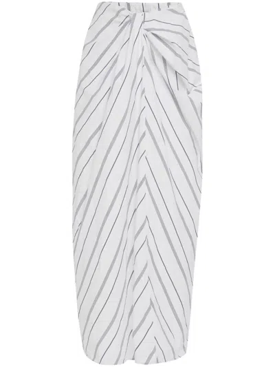 ROSETTA GETTY TWIST MAXI SKIRT