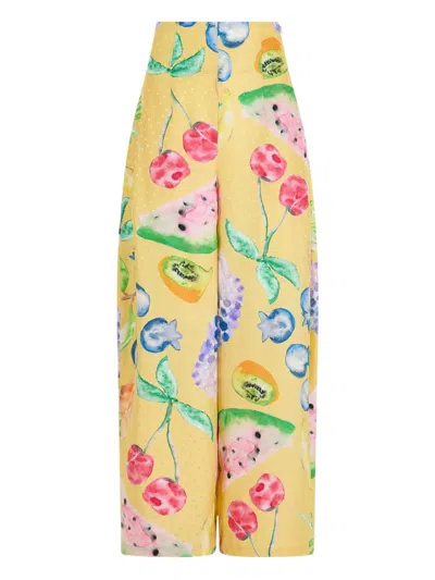 ROSIE ASSOULIN FRUIT-PRINT TROUSERS