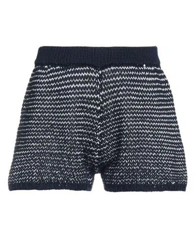 ROSIE ASSOULIN ROSIE ASSOULIN WOMAN SHORTS & BERMUDA SHORTS NAVY SIZE S COTTON