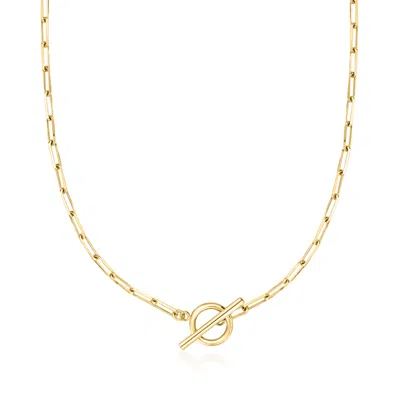 ROSS-SIMONS 2.5MM 18KT GOLD OVER STERLING PAPER CLIP LINK NECKLACE