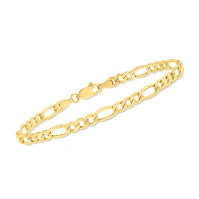 ROSS-SIMONS 4.2MM 14KT YELLOW GOLD FIGARO-LINK BRACELET