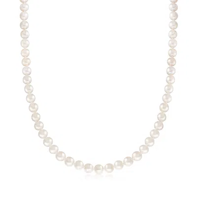 ROSS-SIMONS 7-8MM CULTURED PEARL NECKLACE WITH 14KT YELLOW GOLD