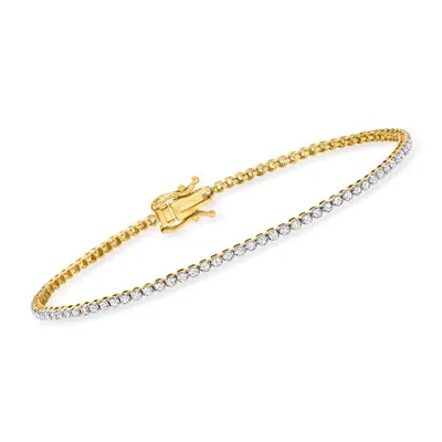 ROSS-SIMONS DIAMOND TENNIS BRACELET IN 14KT YELLOW GOLD