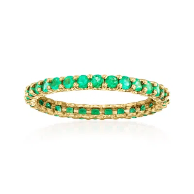 ROSS-SIMONS EMERALD ETERNITY BAND IN 14KT YELLOW GOLD