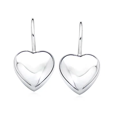 ROSS-SIMONS ITALIAN STERLING SILVER HEART DROP EARRINGS