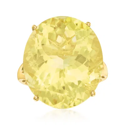 ROSS-SIMONS LEMON QUARTZ RING IN 14KT YELLOW GOLD