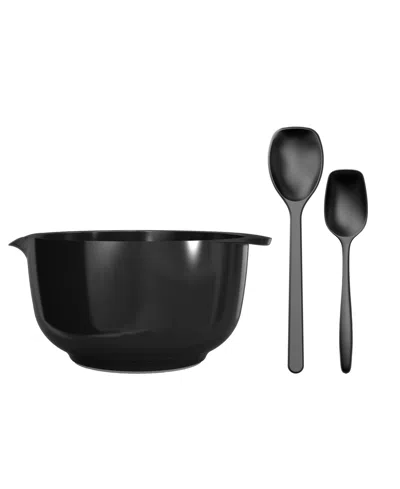 ROSTI MARGRETHE 3-PIECE BOWL WITH LARGE SPOONS