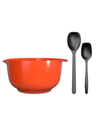ROSTI MARGRETHE 3-PIECE BOWL WITH LARGE SPOONS