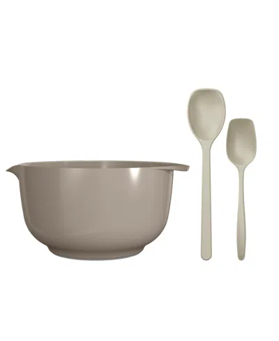ROSTI MARGRETHE 3-PIECE BOWL WITH LARGE SPOONS