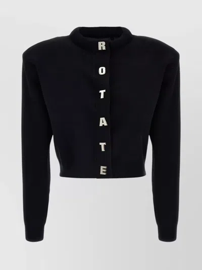 ROTATE BIRGER CHRISTENSEN BUTTON DETAILING KNIT CARDIGAN