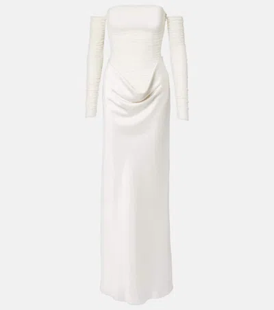ROTATE BIRGER CHRISTENSEN DONATELLA DRAPED GOWN