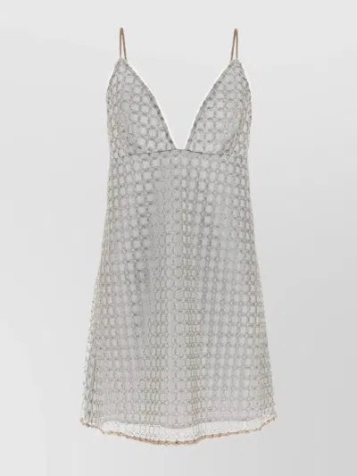ROTATE BIRGER CHRISTENSEN EMBELLISHED A-LINE MINI DRESS