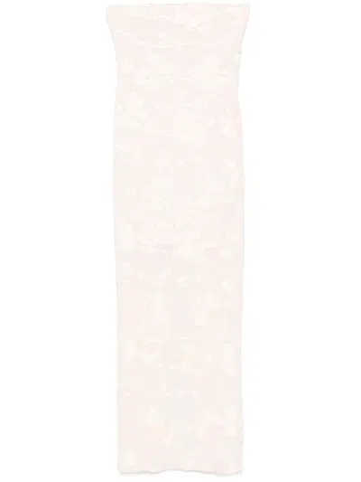 ROTATE BIRGER CHRISTENSEN FLORAL-MESH MAXI DRESS