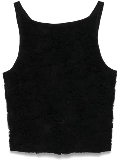 ROTATE BIRGER CHRISTENSEN FLOWER MESH TOP