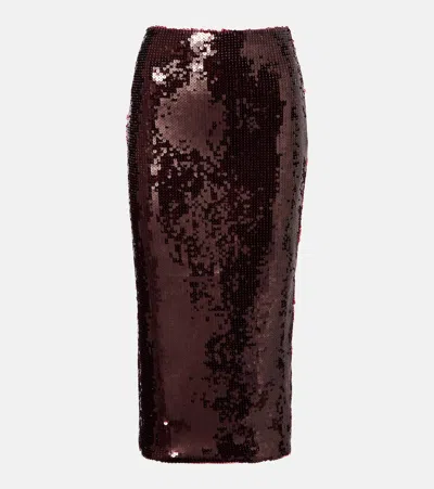 ROTATE BIRGER CHRISTENSEN GEORGIA SEQUINED PENCIL SKIRT