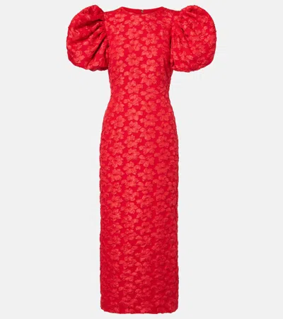 ROTATE BIRGER CHRISTENSEN JACQUARD MIDI DRESS