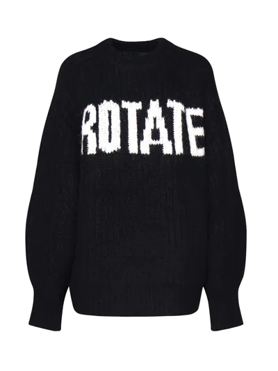 ROTATE BIRGER CHRISTENSEN KNITTED LOGO SWEATSHIRT