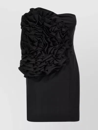 ROTATE BIRGER CHRISTENSEN ONE SHOULDER RUFFLE DETAIL MINI DRESS