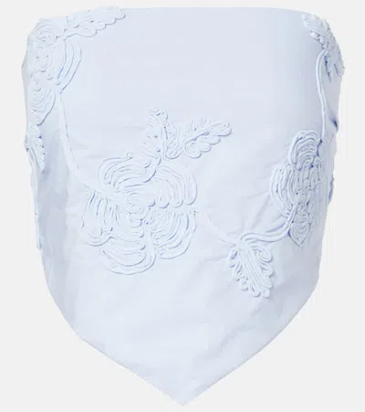 ROTATE BIRGER CHRISTENSEN SASH FLORAL COTTON TOP