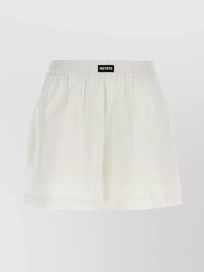 ROTATE BIRGER CHRISTENSEN STRETCHY WAISTBAND PULL-ON SHORTS