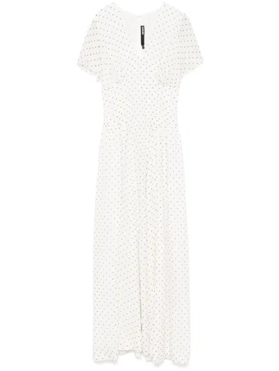 ROTATE BIRGER CHRISTENSEN V-NECK MAXI DRESS