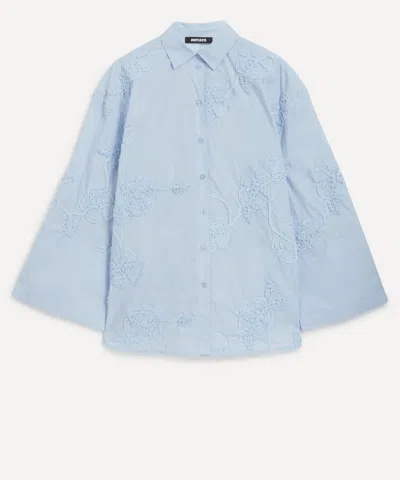 ROTATE BIRGER CHRISTENSEN ROTATE BIRGER CHRISTENSEN WOMEN'S OVERSIZED FLOWER SHIRT