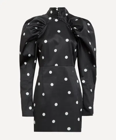 ROTATE BIRGER CHRISTENSEN ROTATE BIRGER CHRISTENSEN WOMEN'S SATIN POLKA DOT MINI DRESS